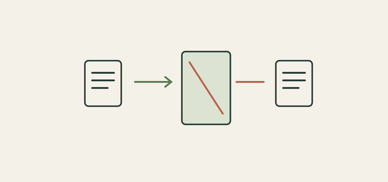 A barrier separates a deletion request from remaining copies